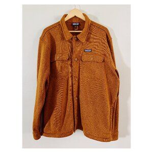 Patagonia Sz XXL Better Sweater Shirt Jacket Rust Brown Recycled Knit Shacket